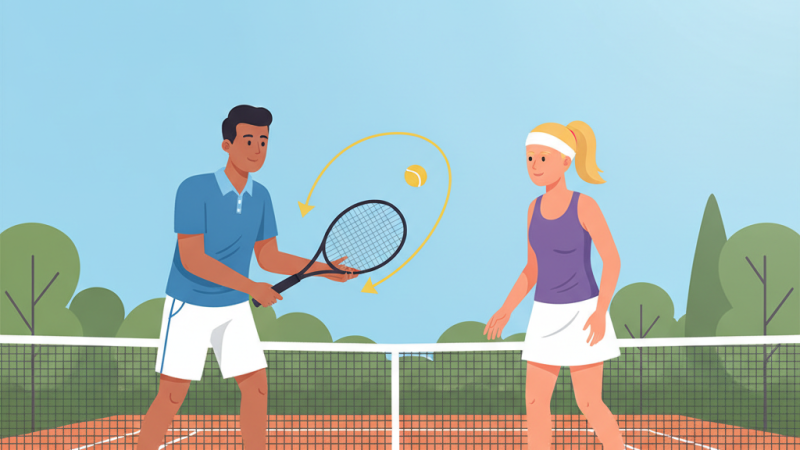 HLV hướng dẫn kỹ thuật giao bóng slice trên sân tennis
